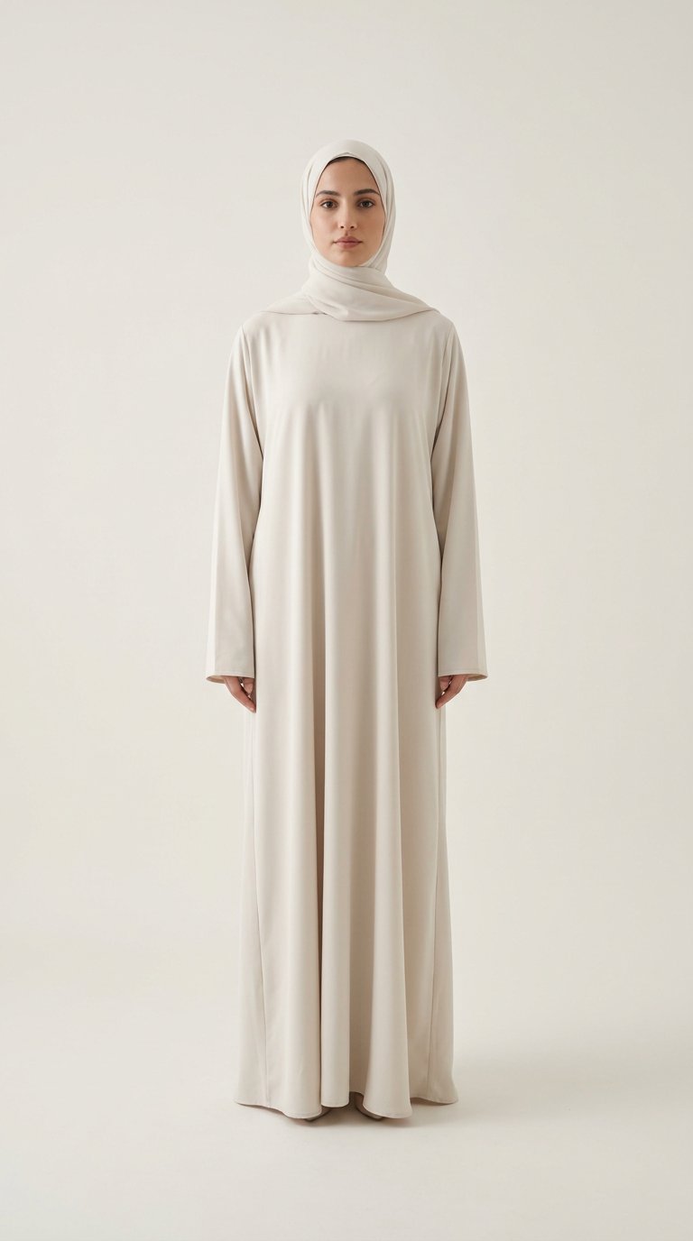 Porcelain Draped Abaya